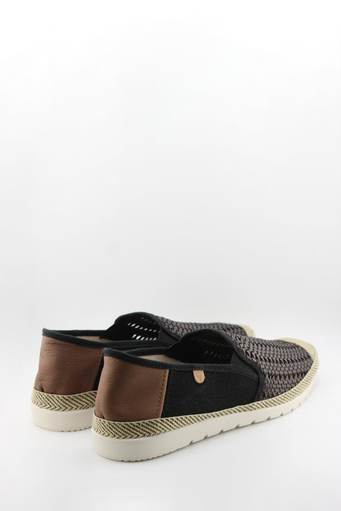 Verbenas Men Woven Slip-On Espadrille Loafers